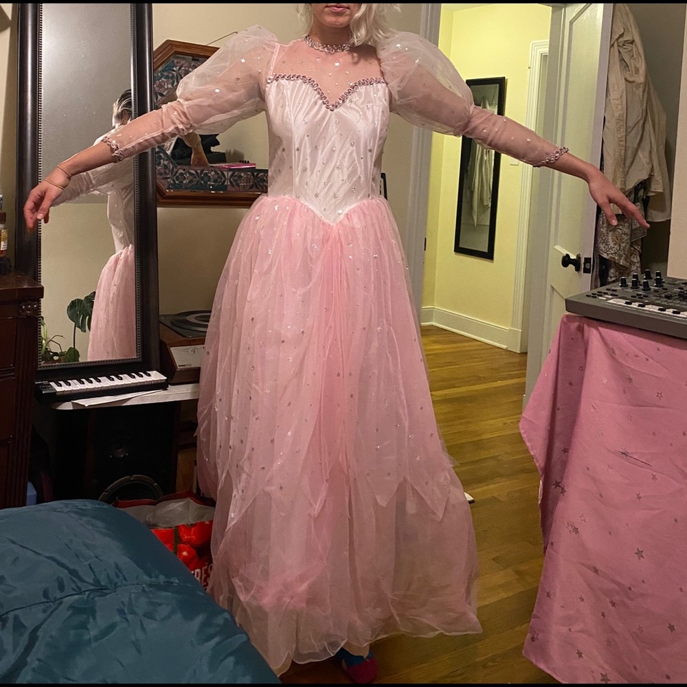 Pink sparkly princess costume dress